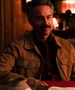 Omar Metwally TV Series Big Sky Mark Lindor Brown Cotton Jacket