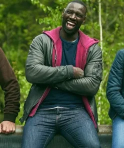 Omar Sy The Takedown Bomber Leather Jacket