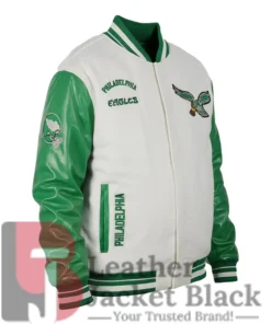 Onie Yundt Philadelphia Eagles Green White Jacket
