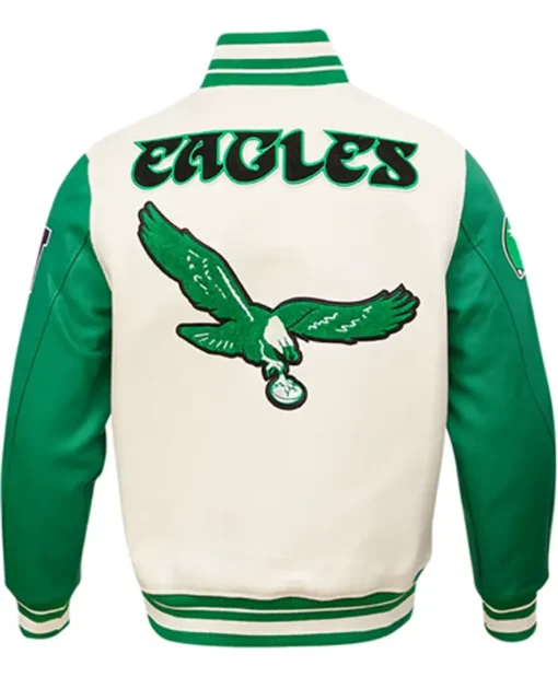 Onie Yundt Philadelphia Eagles Green White Jacket