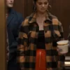 Only Murders In The Building Selena Gomez Checkered Coat