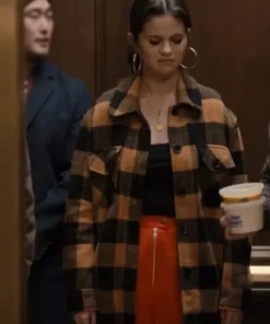Only Murders In The Building Selena Gomez Checkered Coat
