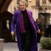 Only Murders in the Building Martin Short Purple Wool Trench Coat