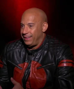 Bloodshot Vin Diesel Black And Red Leather Jacket