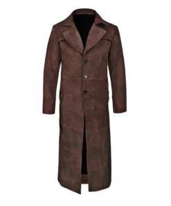 Owen Grady Film Jurassic World 3 Dominion Chris Pratt Brown Trench Cotton Duster Coat