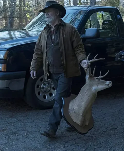 Ozark Peter Mullan Brown Cotton Jacket