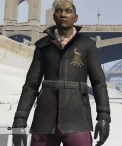 Pagan Min Far Cry 4 Black Suede Leather Coat