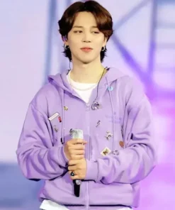 Alternative view of BTS Singer Park Jimin Hoodie