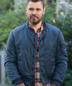 Patrick John Flueger Chicago P.D. Bomber Polyester Jacket