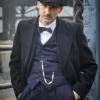 Peaky Blinders Arthur Shelby Black Wool Trench Coat