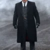 Peaky Blinders Cillian Murphy Black Wool Coat