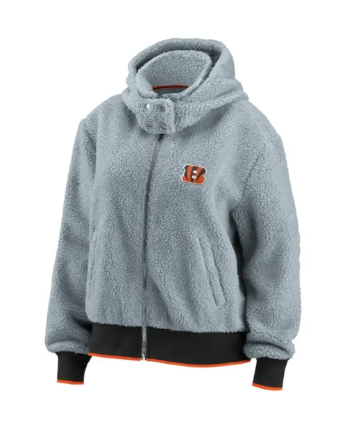 Pennie Cincinnati Bengals Sherpa Hooded Jacket One