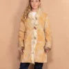 Penny Lane Almost Famous Hippie Beige Printed Coat