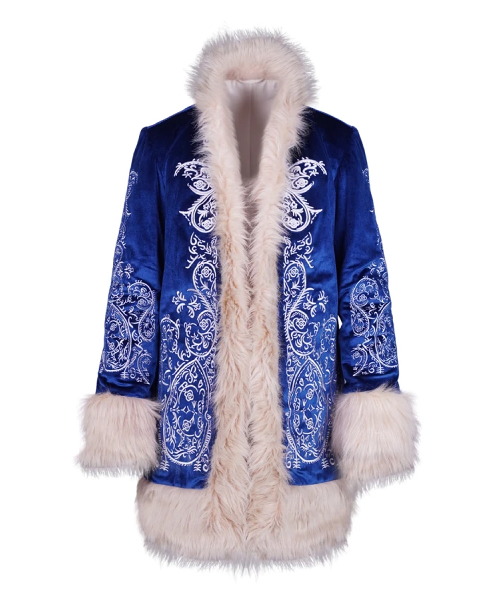 Shop Penny Lane Blue Fur coat