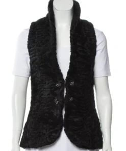 Persian Lamb Shawl Lapel Fur Waistcoat Vest