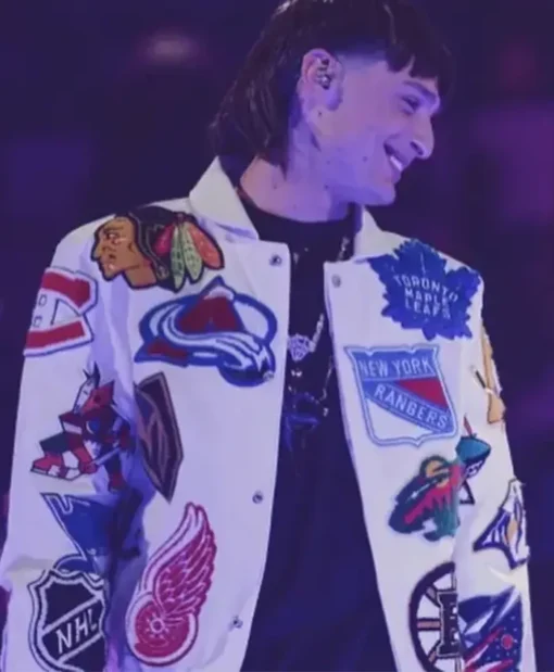Peso Pluma Hockey White Jacket
