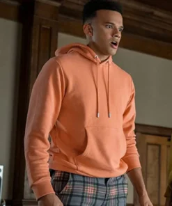 Petrice Jones Locke and Key Peach Fleece Hoodie