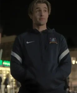 Phil Dunster Ted Lasso Season 3 Jamie Tartt Black Hooded Track Jacket