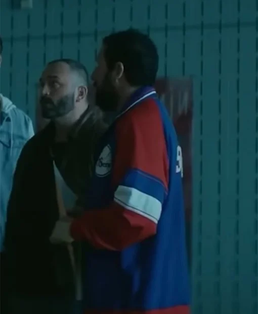 Philadelphia 76ers Adam Sandler Movie Hustle 2022 Stanley Beren Bomber Jacket