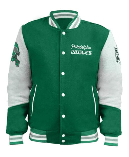 Philadelphia Eagles 80’s Green Varsity Jacket