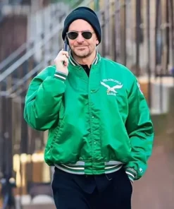 Philadelphia Eagles Bradley Cooper Green Varsity Jacket