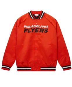 Philadelphia Flyers Current Logo Lightweight Satin Varsity Jacket