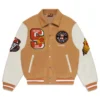 Phoenix Suns Orange Letterman Varsity Jacket