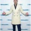 Pitbull Double Breasted White Peacoat