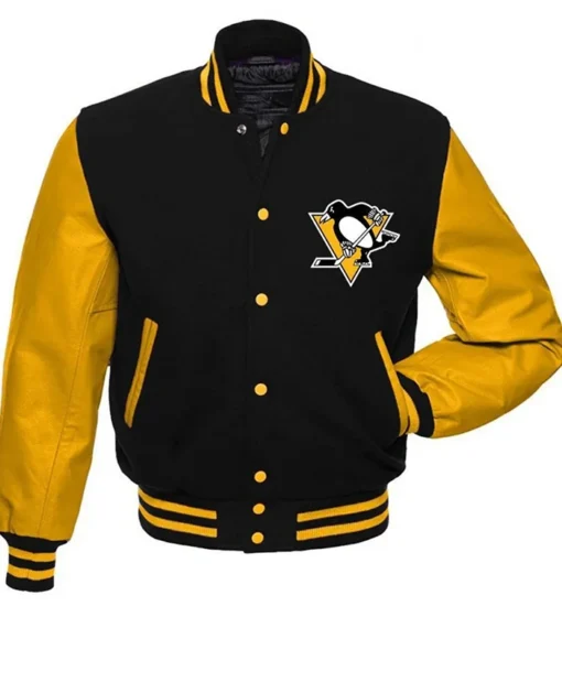 Pittsburgh Penguins Glam Varsity Jacket