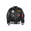 Pittsburgh Steelers Rae Jacobi Full-Zip Bomber Jacket
