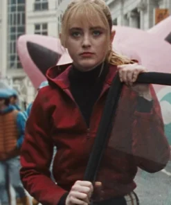 Pokemon Detective Pikachu Lucy Red Cotton Hooded