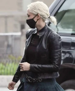 Pom Klementieff Film Mission Impossible Dead Reckoning Part One 7 Black Real Leather Jacket