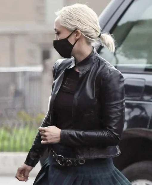 Pom Klementieff Film Mission Impossible Dead Reckoning Part One 7 Black Real Leather Jacket