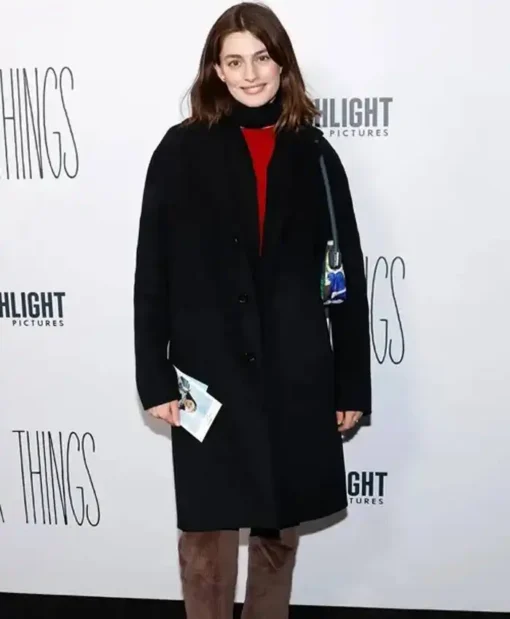 Poor Things 2023 Diana Silvers Black Coat