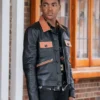 Power Book II Ghost Tariq St Patrick Leather Jacket on sale