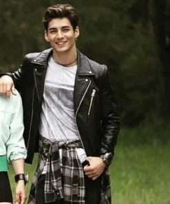 Power Rangers Dino Fury Chance Perez Real Leather Jacket