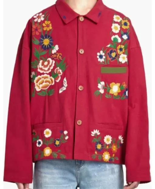 Pretty Little Liars Summer School S02 Christian Embroidered Red Jacket