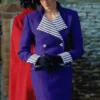Princess Diana Christmas Day Purple Coat