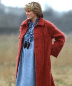 Princess Diana Christmas Wool Coat