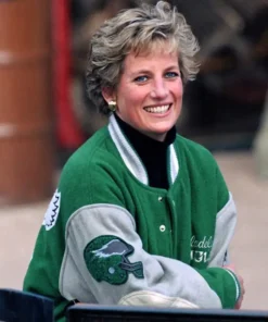 Princess Diana Green Eagles Jacket