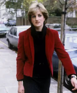 Princess Diana Spencer Red and Black Jacket