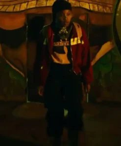 Project Power Dominique Fishback Red Jacket