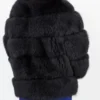 Purchase the Stunning Lana Black Collarless Mink Fur Coat For Sale