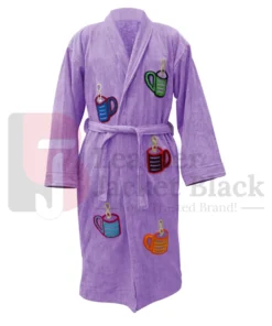 Fight Club 1999 Tyler Durden Bath Robe - Purple Color