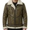 Order this Xavier B3 Distress Brown RAF Genuine Fur Bomber Jacket