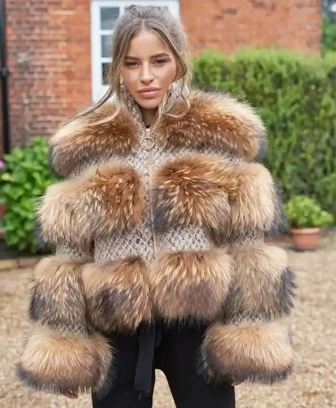Raccoon-Fur-And-Tweed-Coat-