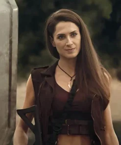 Rachael Holoway Hidden Strike Brown Cotton Vest