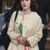 Rachel Brosnahan The Marvelous Mrs. Maisel Mariam Maisel Beige Coat