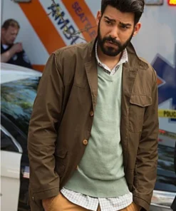 Rahul Kohli Izombie Brown Cotton Jacket
