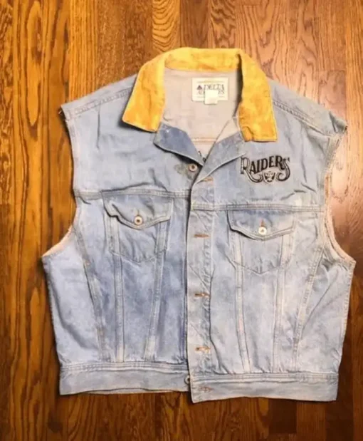 Raiders Denim Vest For Men and Women